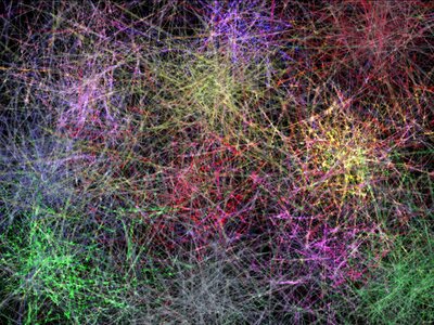 Lines web tissue