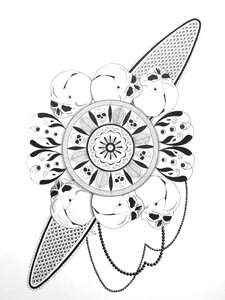Deco geometric graphic design