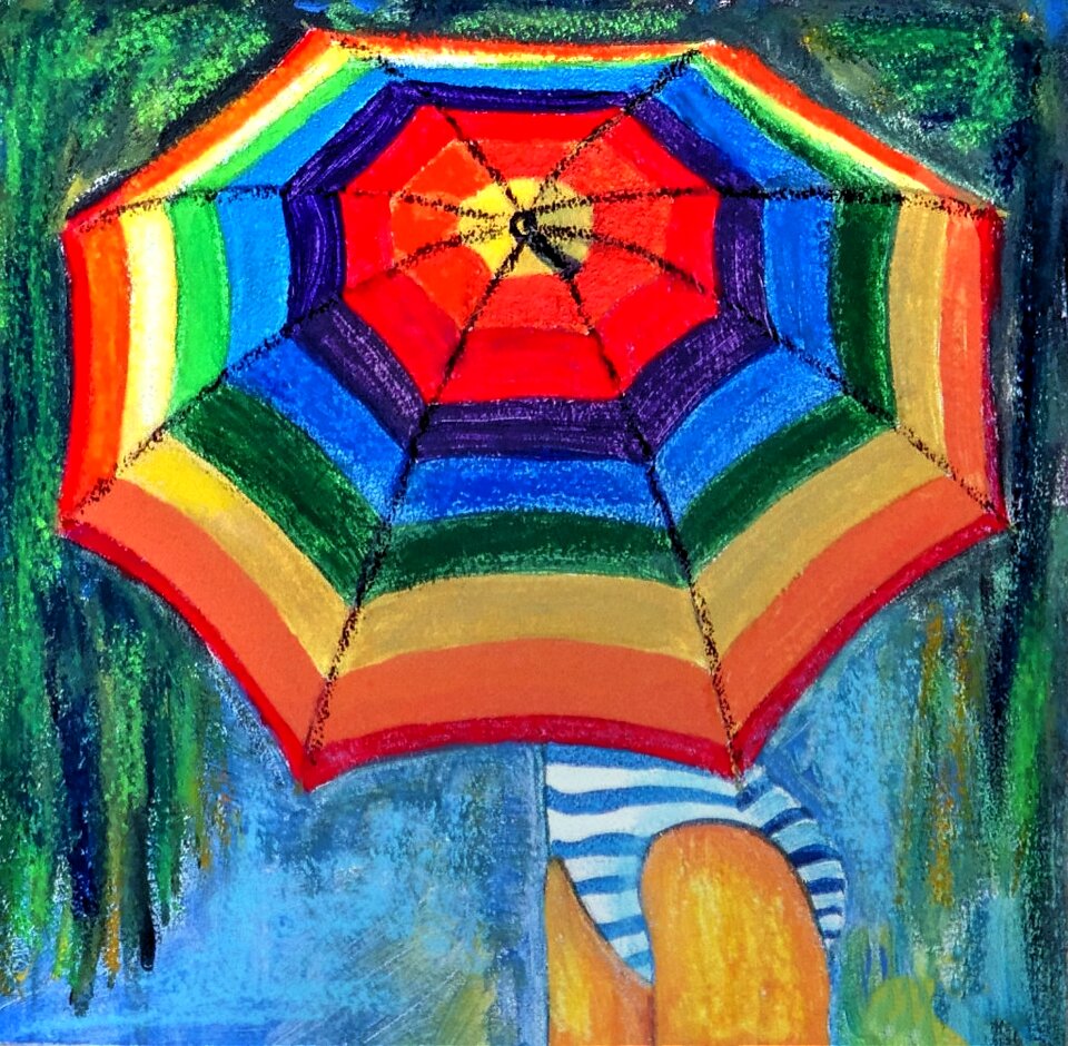 Umbrella summer beach
