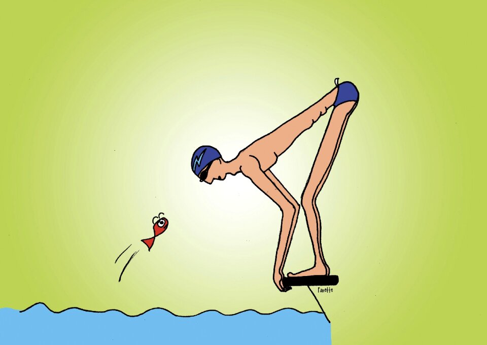 Fish swim watersport