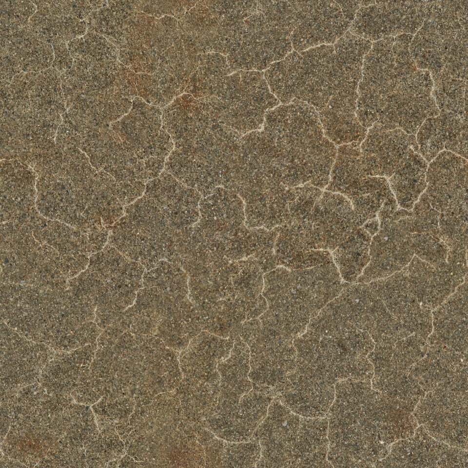 Crackled cement cracks