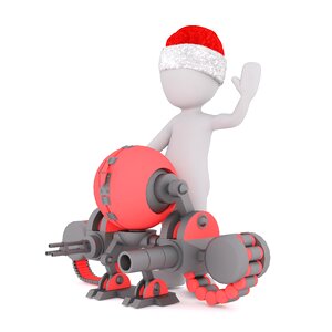 Model christmas santa hat