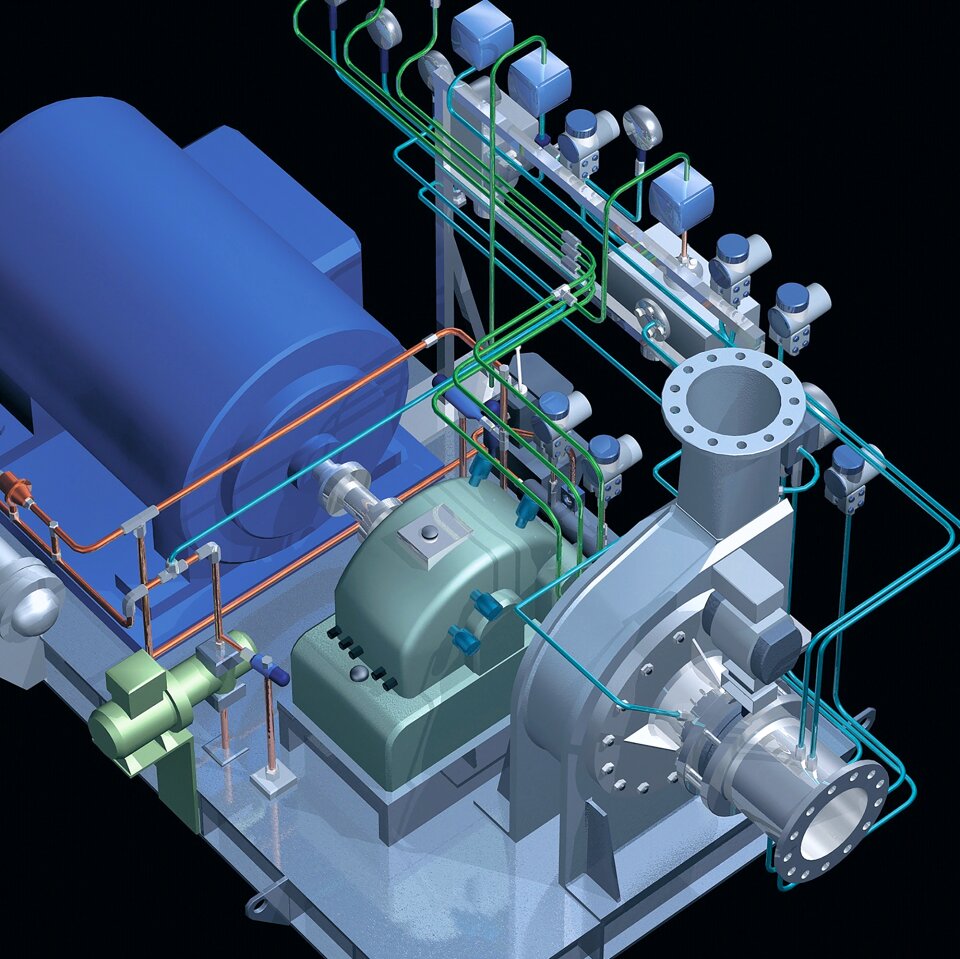 Technical illustration 3d cad