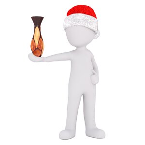 3d santa hat christmas santa hat