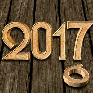 Turn of the year new year's day 2017