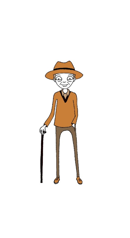 Cane walk Free illustrations