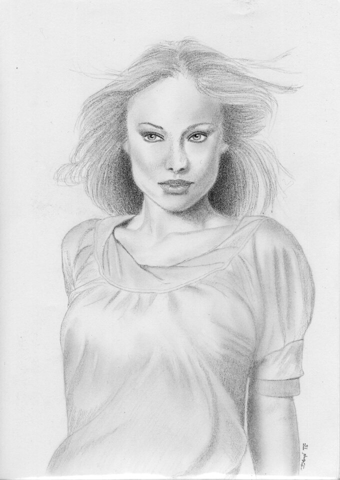 Actor portrait pencil