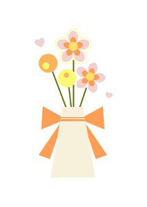 Birthday heart blossom