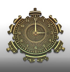 Puzzle time clock Free illustrations