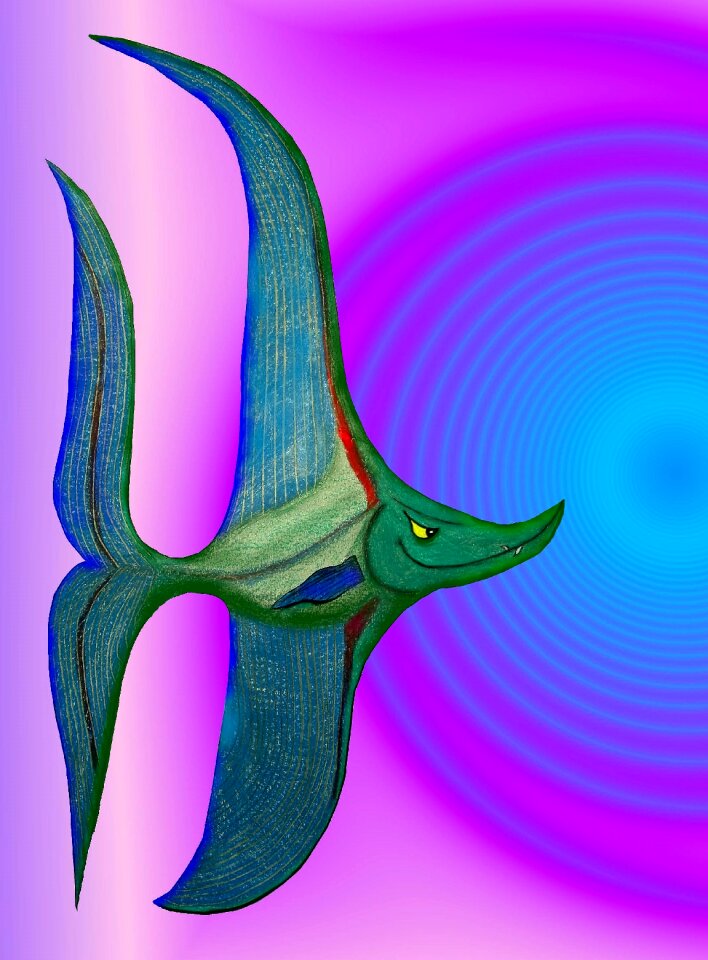 Colorful blue purple
