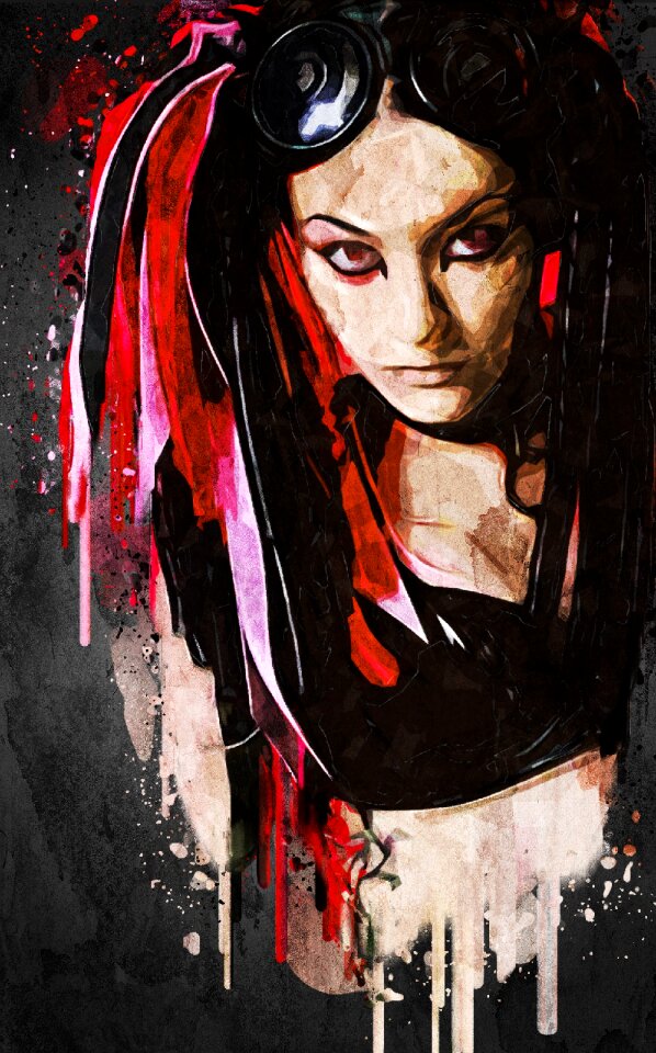 Human female young
