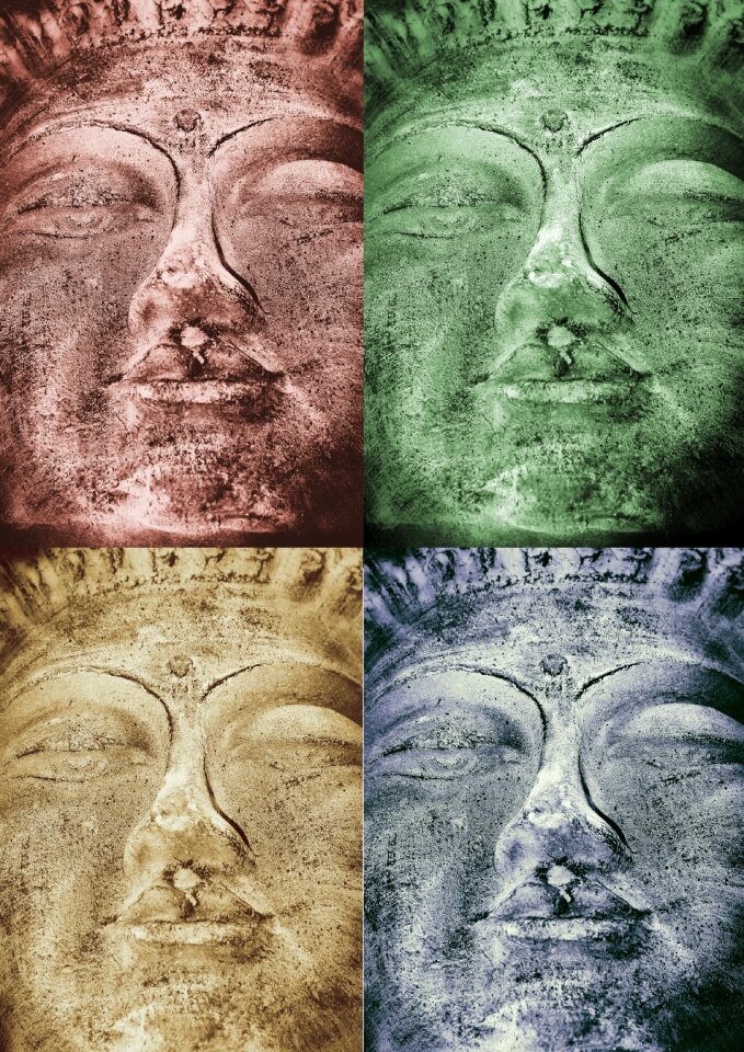 Buddhism stone figure meditation