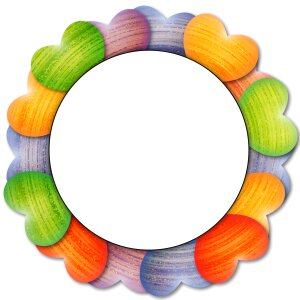 Frame circle copy space