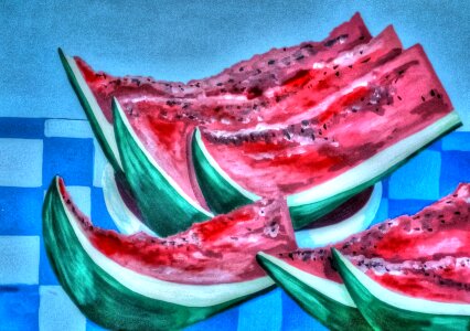 Oil pastels artistic Free illustrations