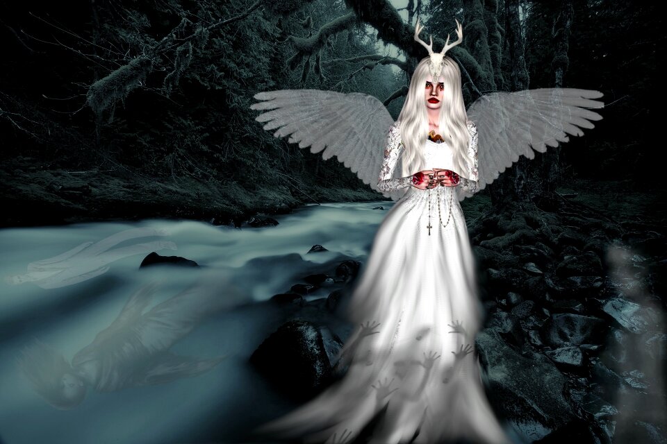 Halloween ghost wings