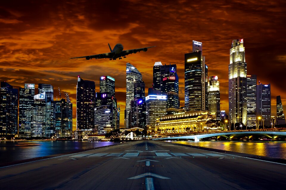 Summer holiday winter holiday aircraft