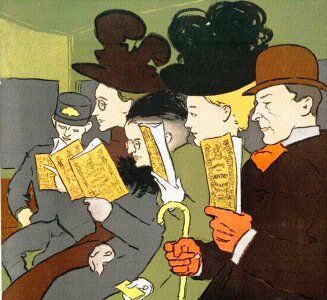 Reading man woman