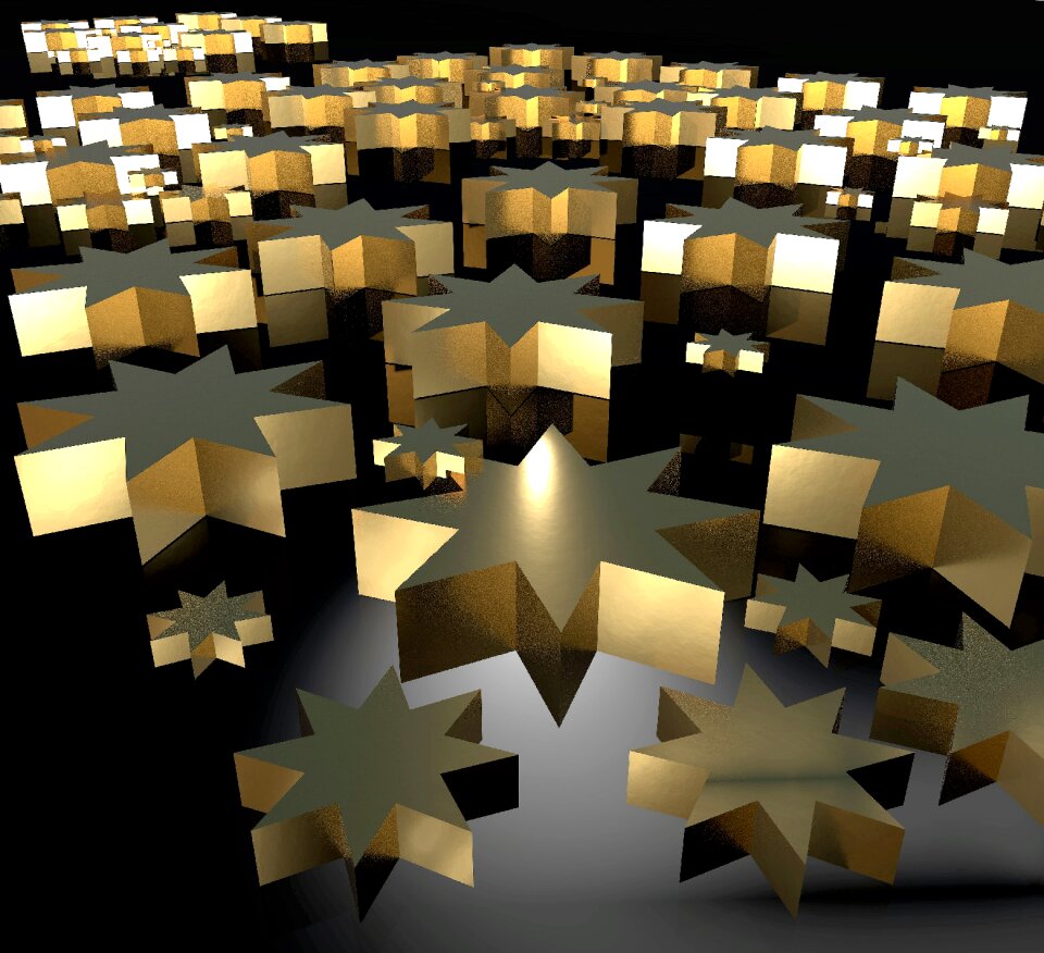 Decoration golden advent