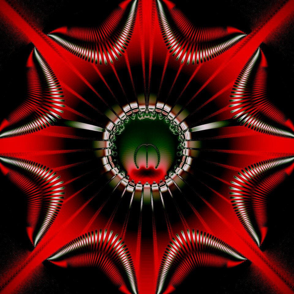 Star fractal abstract shapes