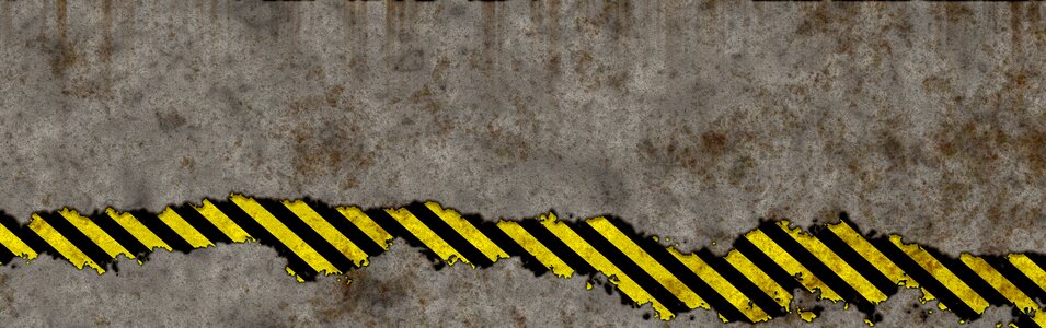 Warning brown banner Free illustrations