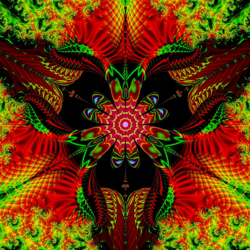 Flower design pattern