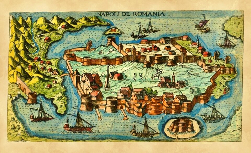 Fortress island seaport