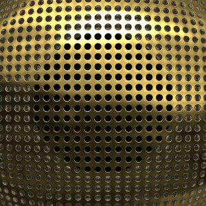 Speaker grid brown metal