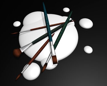 Blot paint paint brush