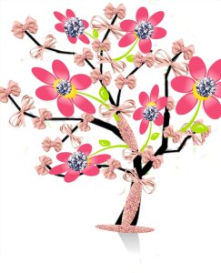 Flowers laçinhos rosa Free illustrations