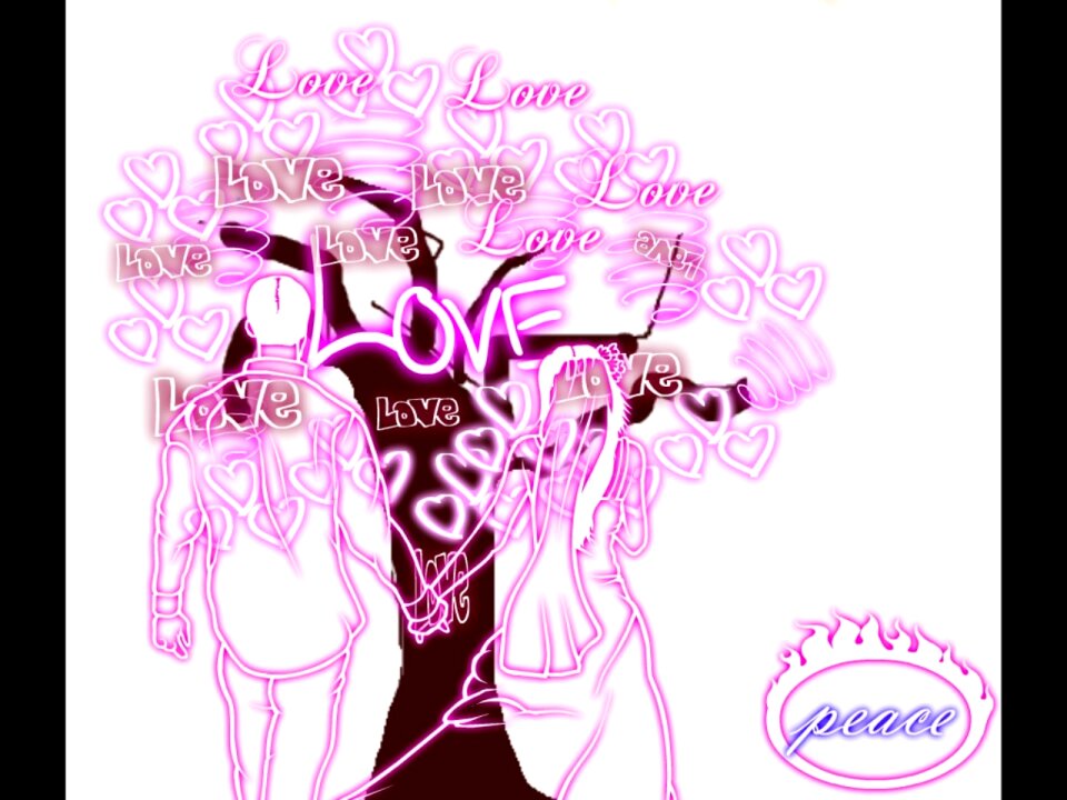 Romantic casal peace