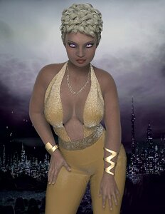 Lifestyle portrait gold