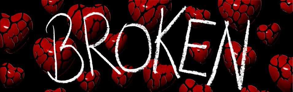 Pain broken heart sad
