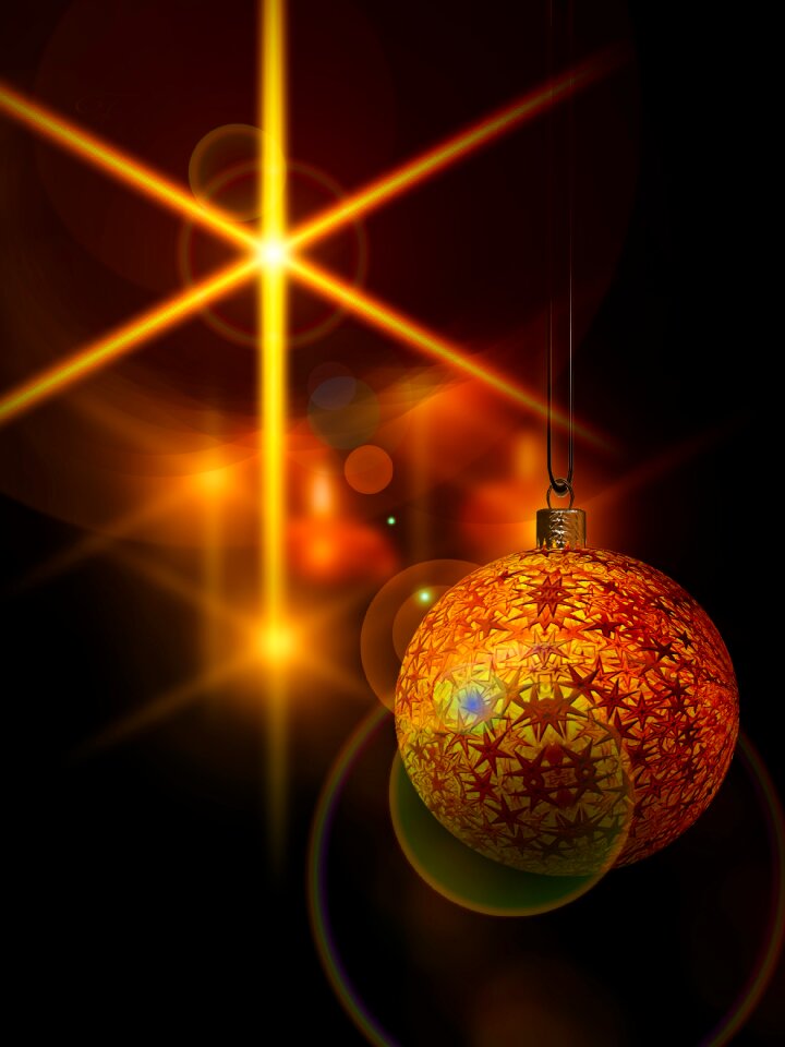 Yellow tree decorations christmas tree