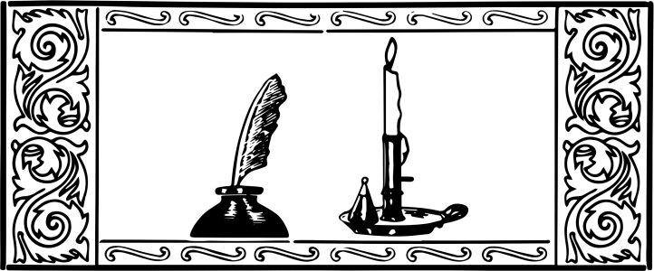 Antique black black and white