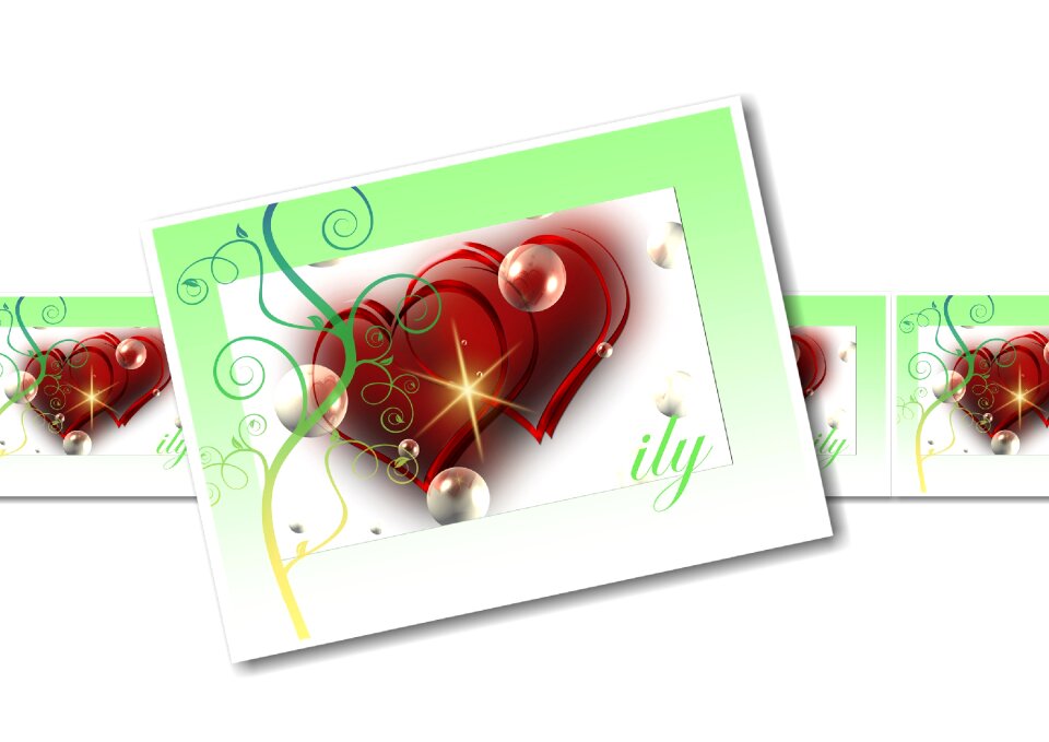 Postcard greeting card pattern