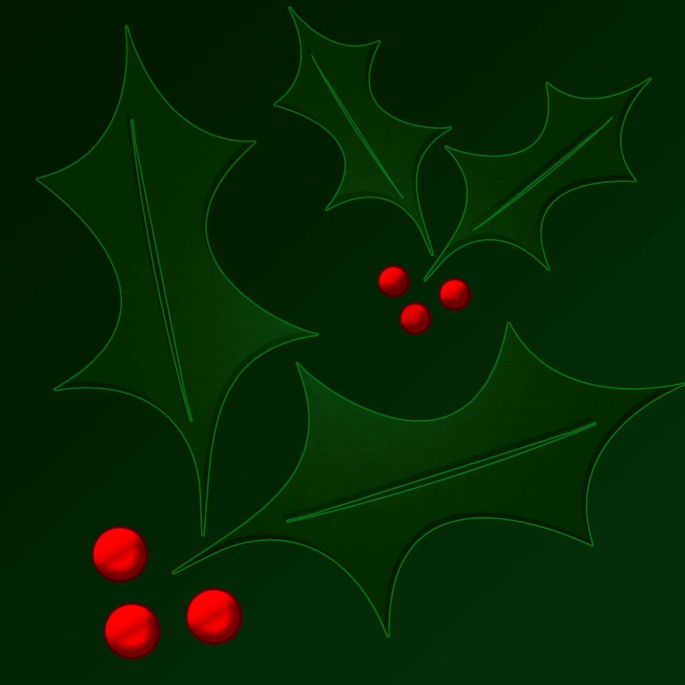 Flower leaf christmas