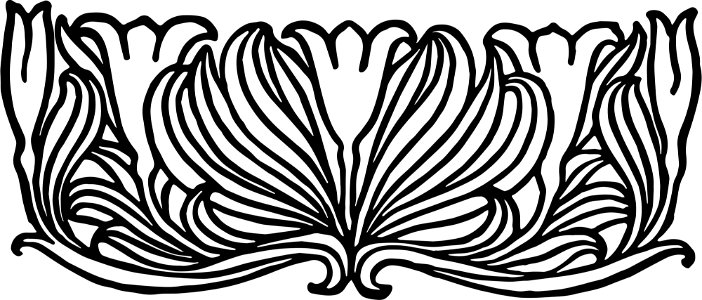 Antique black black and white