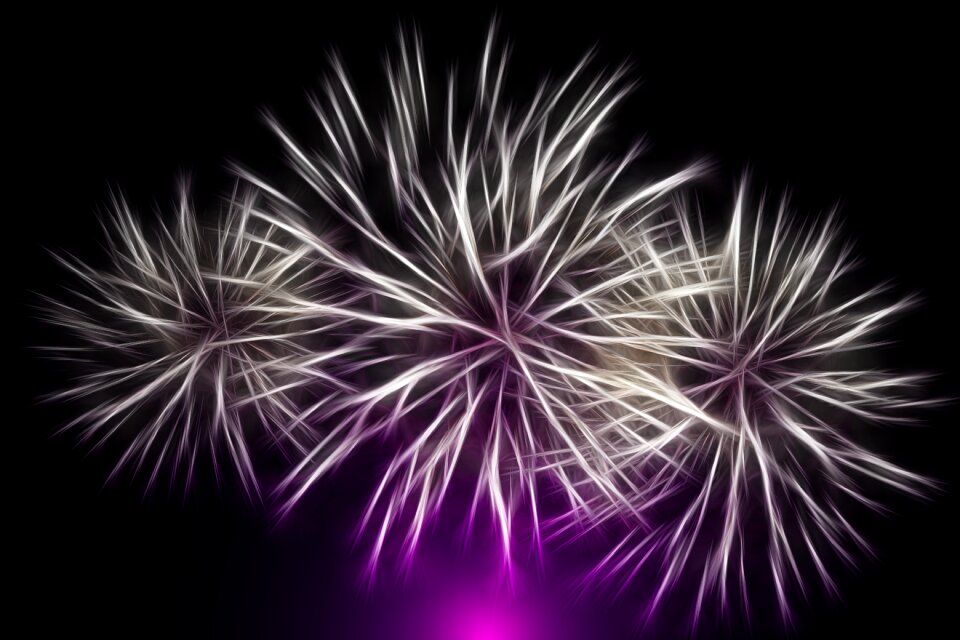 Colorful color shower of sparks