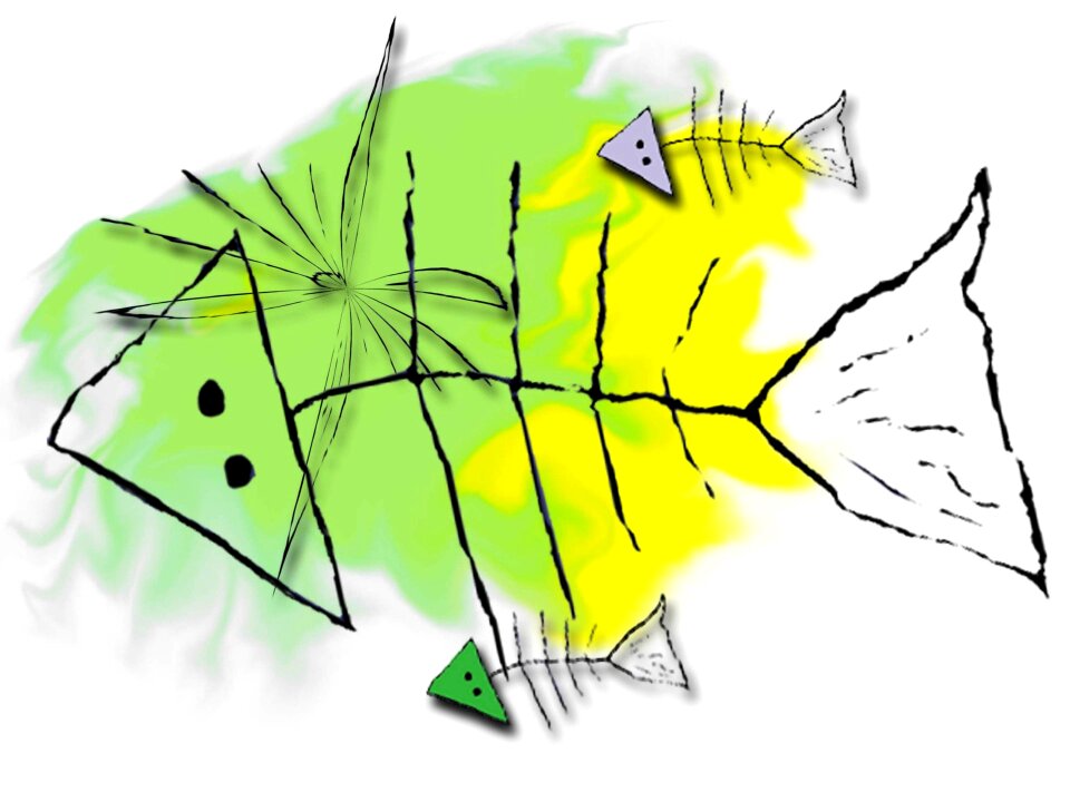 Color fish yellow