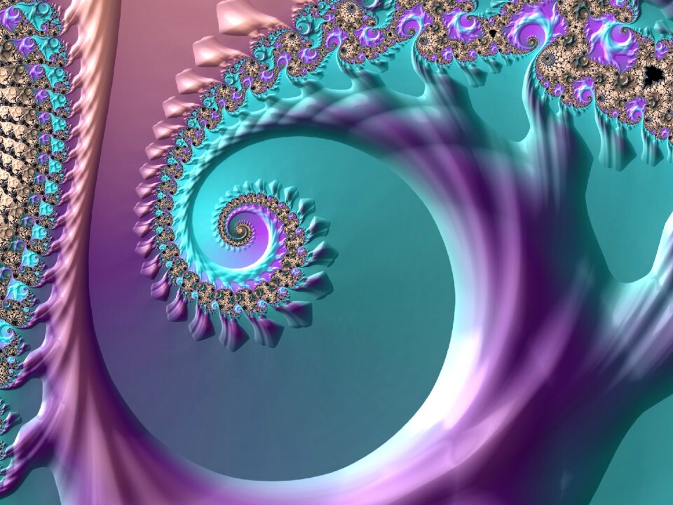Purple teal colorful