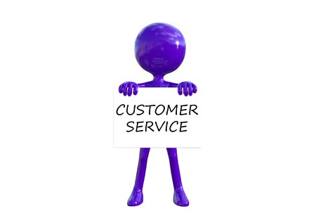 Purple man 3d cooperation