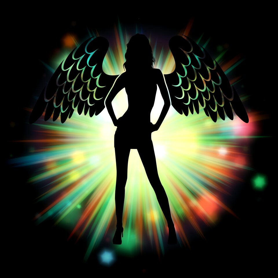 Cute temptation black angel