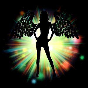 Cute temptation black angel