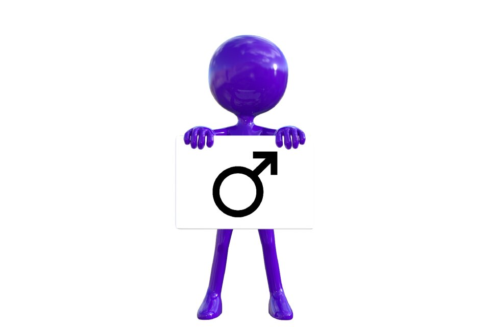 Purple man 3d Free illustrations
