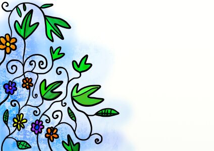 Frame background painted