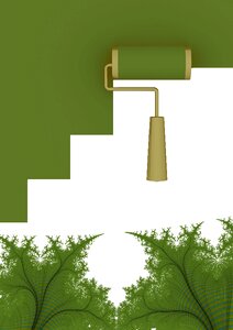 Wallpaper fractals green