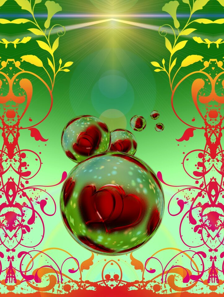 Abstract greeting greeting card