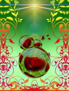 Abstract greeting greeting card