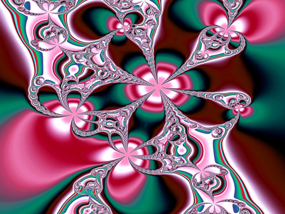 Colorful flowers imagination