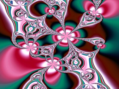 Colorful flowers imagination